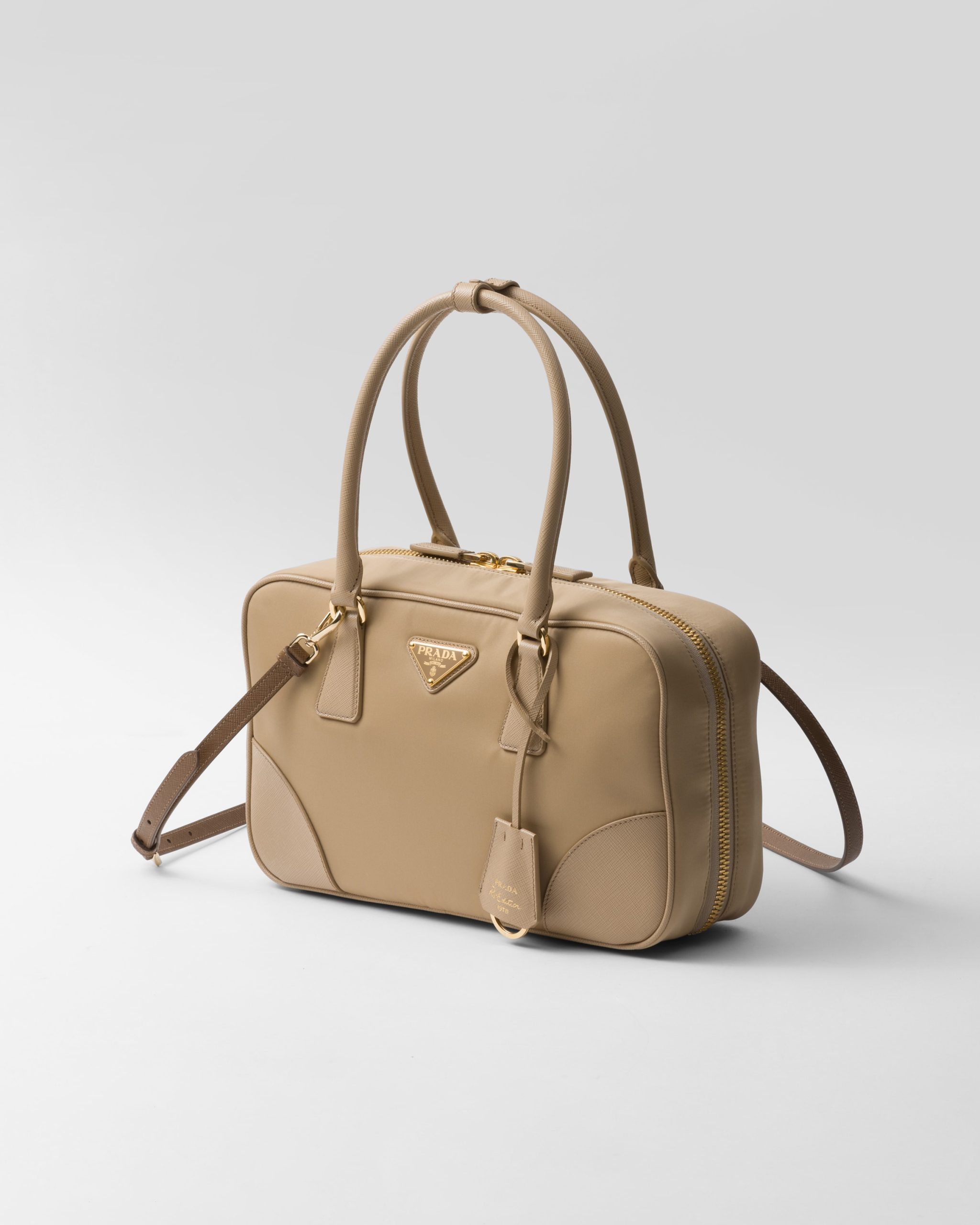 Prada Re-Edition 1978 medium Re-Nylon and Saffiano leather two-handle bag - Image 5